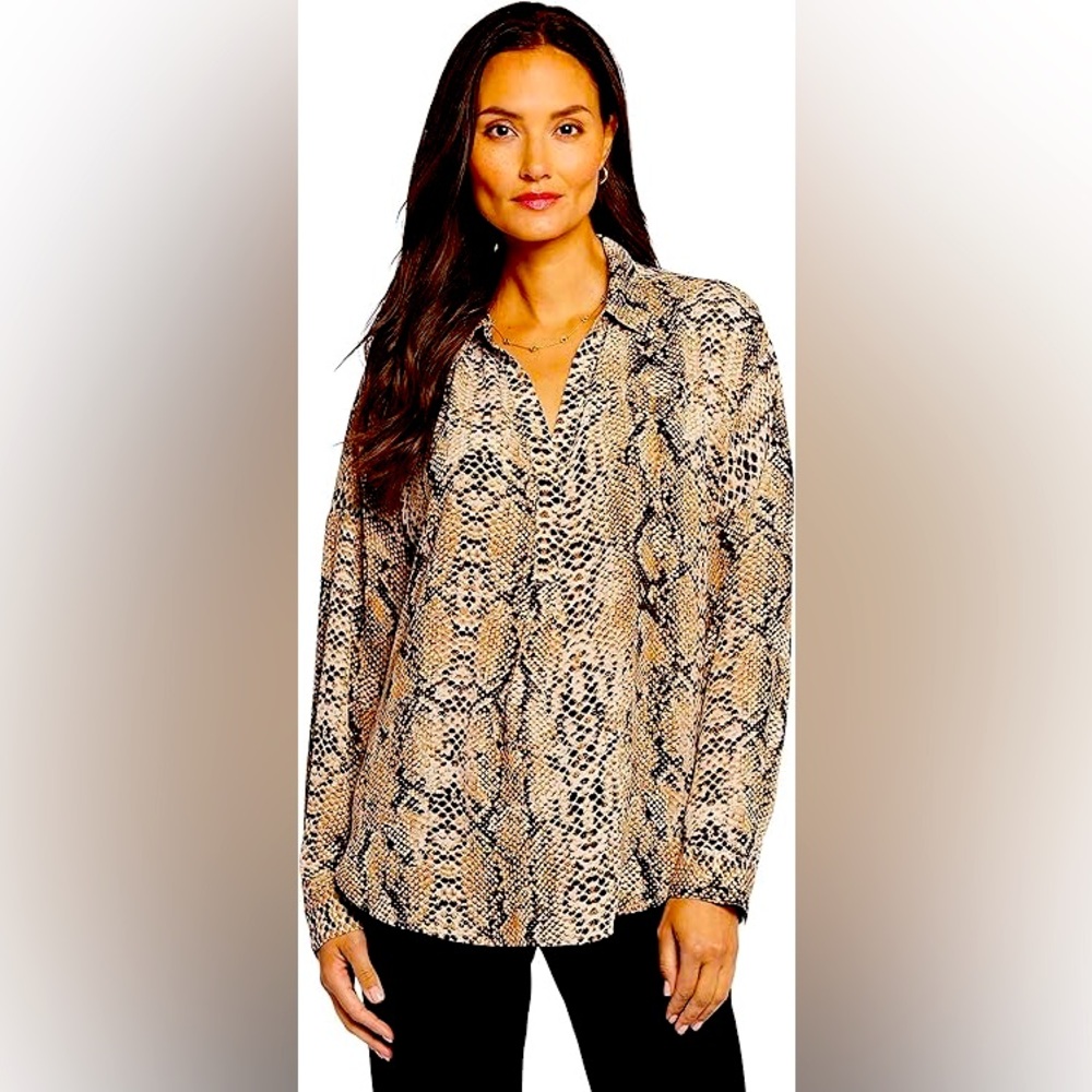 Women's Snake Print Blouse